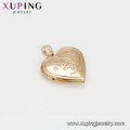 33276 Xuping fancy latest gold pendant vogue heart shaped brass pendant jewelry China wholesale